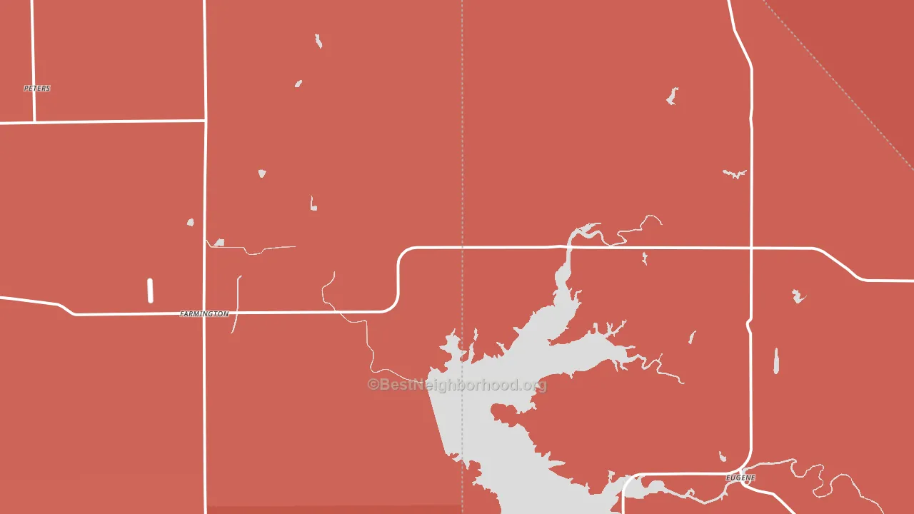 95230, CA block-group political-lean map
