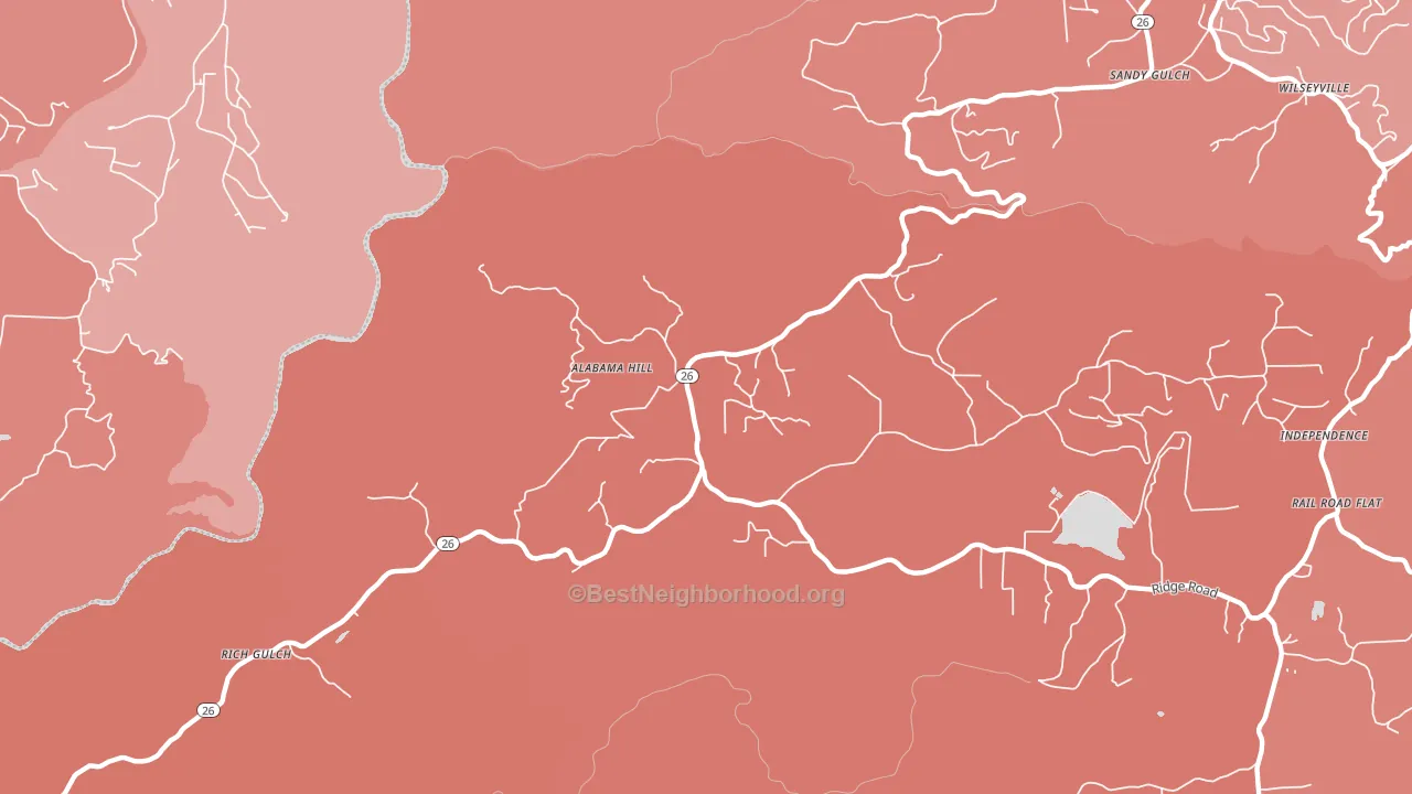 95232, CA block-group political-lean map
