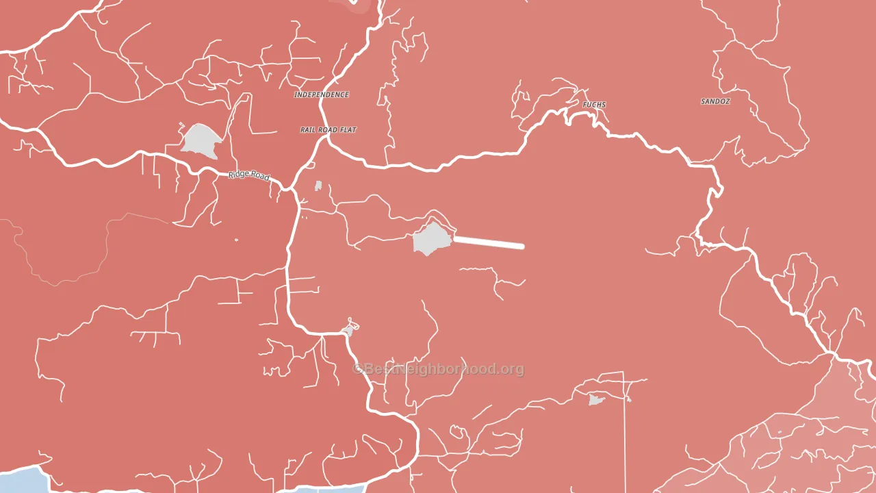 95248, CA block-group political-lean map