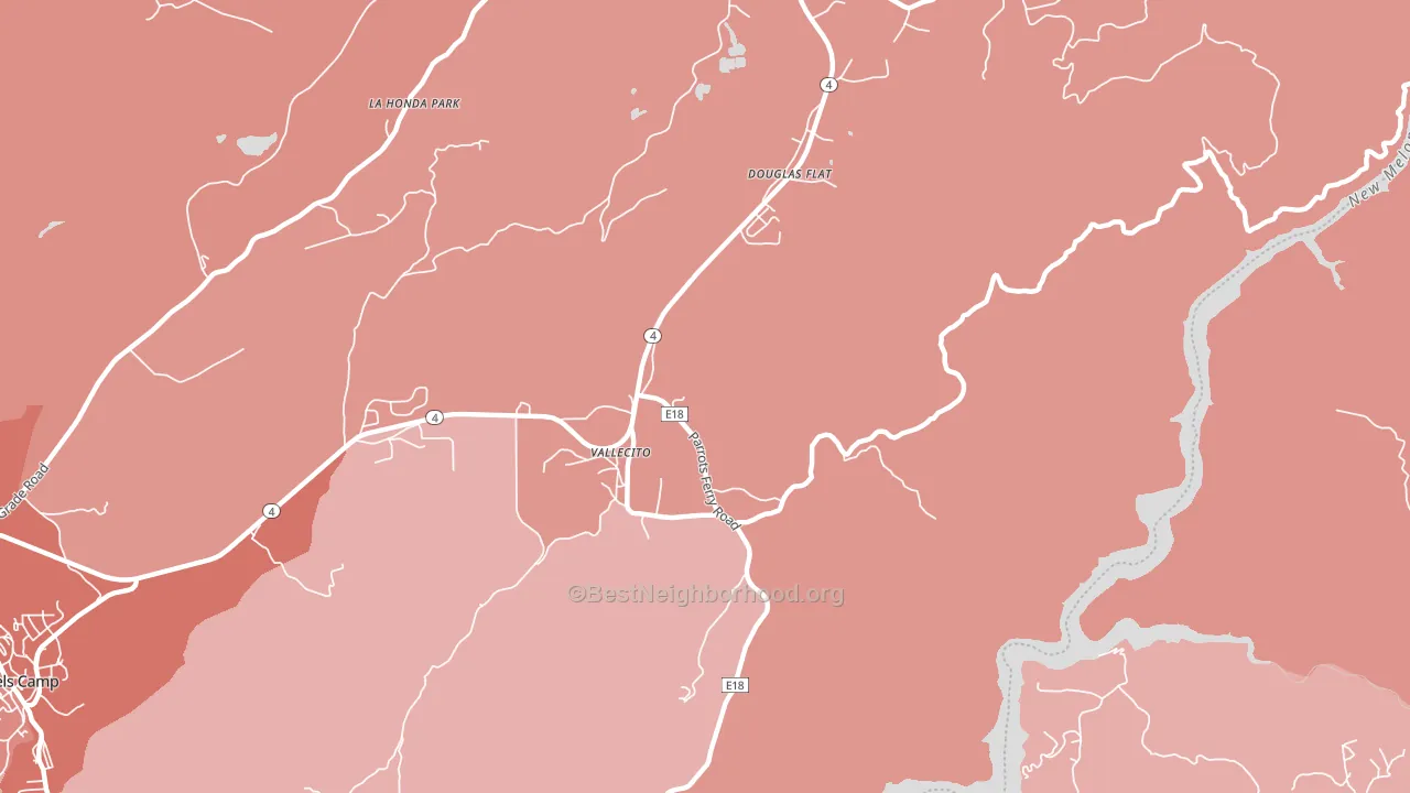 95251, CA block-group political-lean map