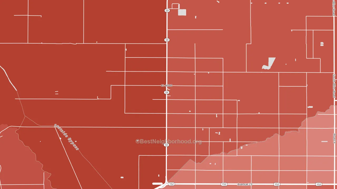 95317, CA block-group political-lean map