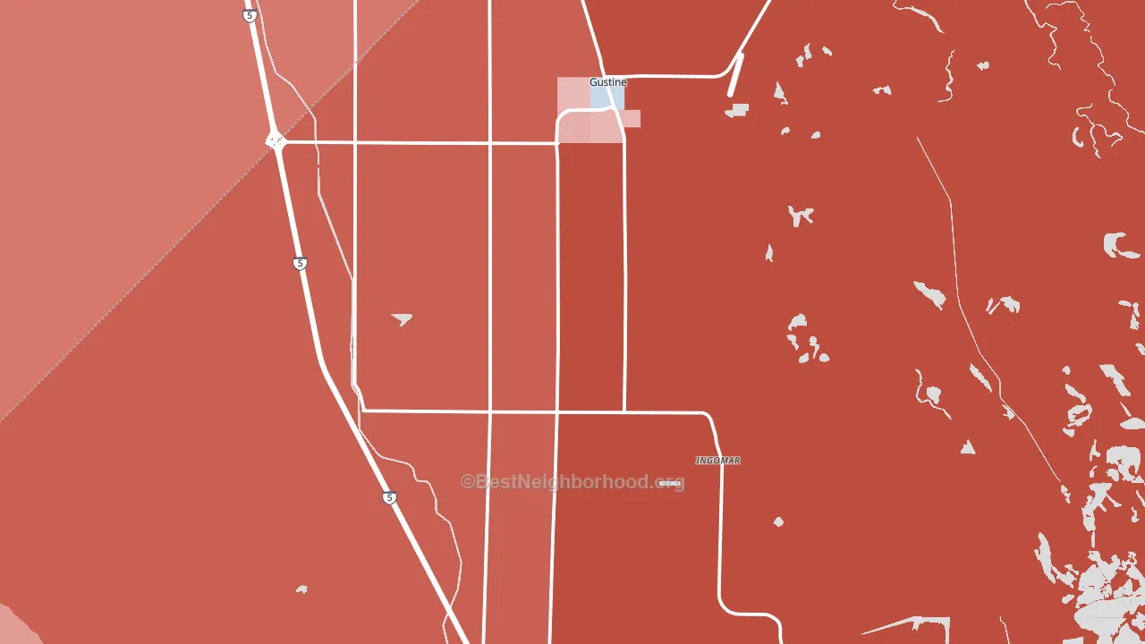 95322, CA block-group political-lean map