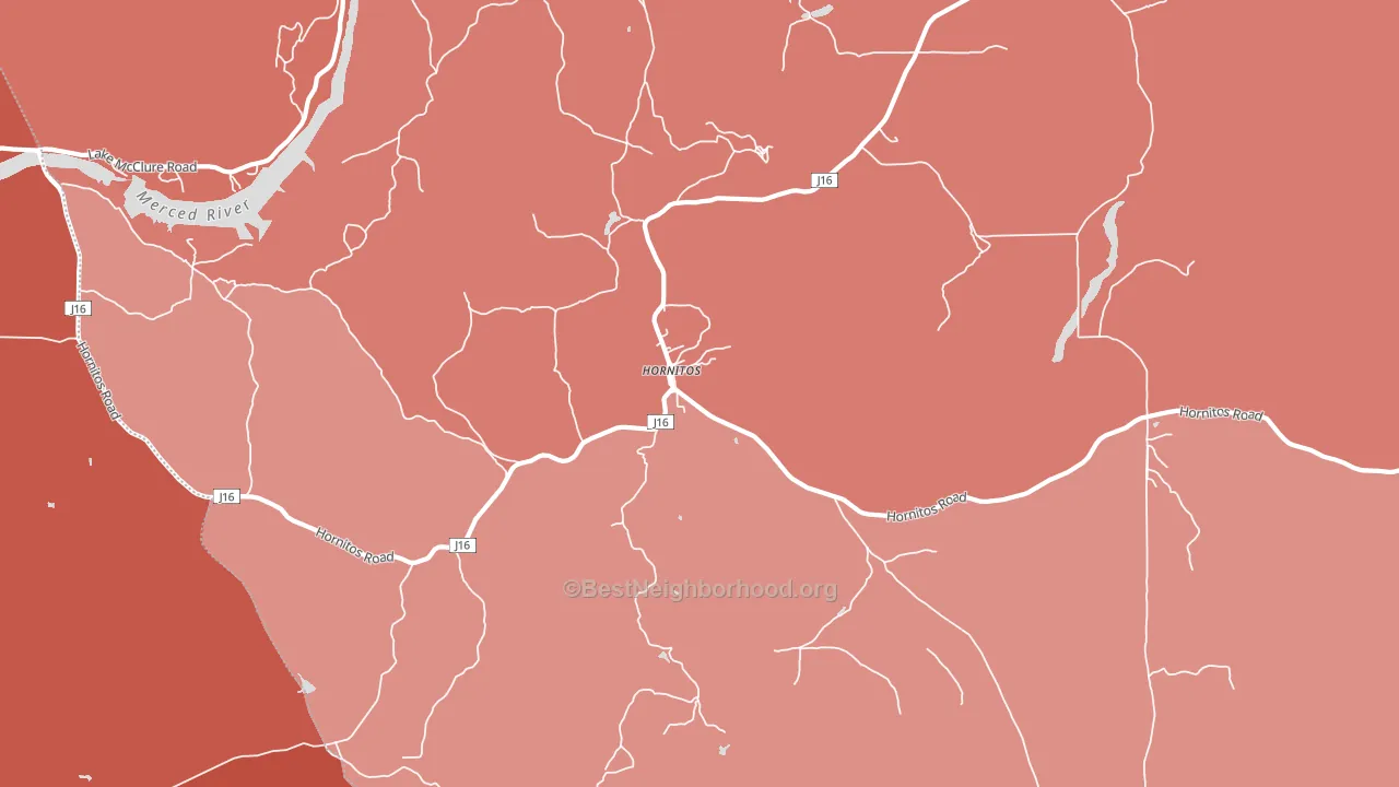 95325, CA block-group political-lean map