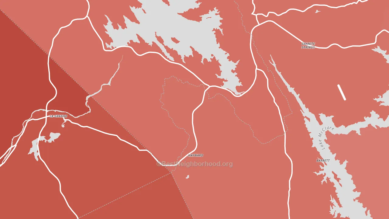 95329, CA block-group political-lean map