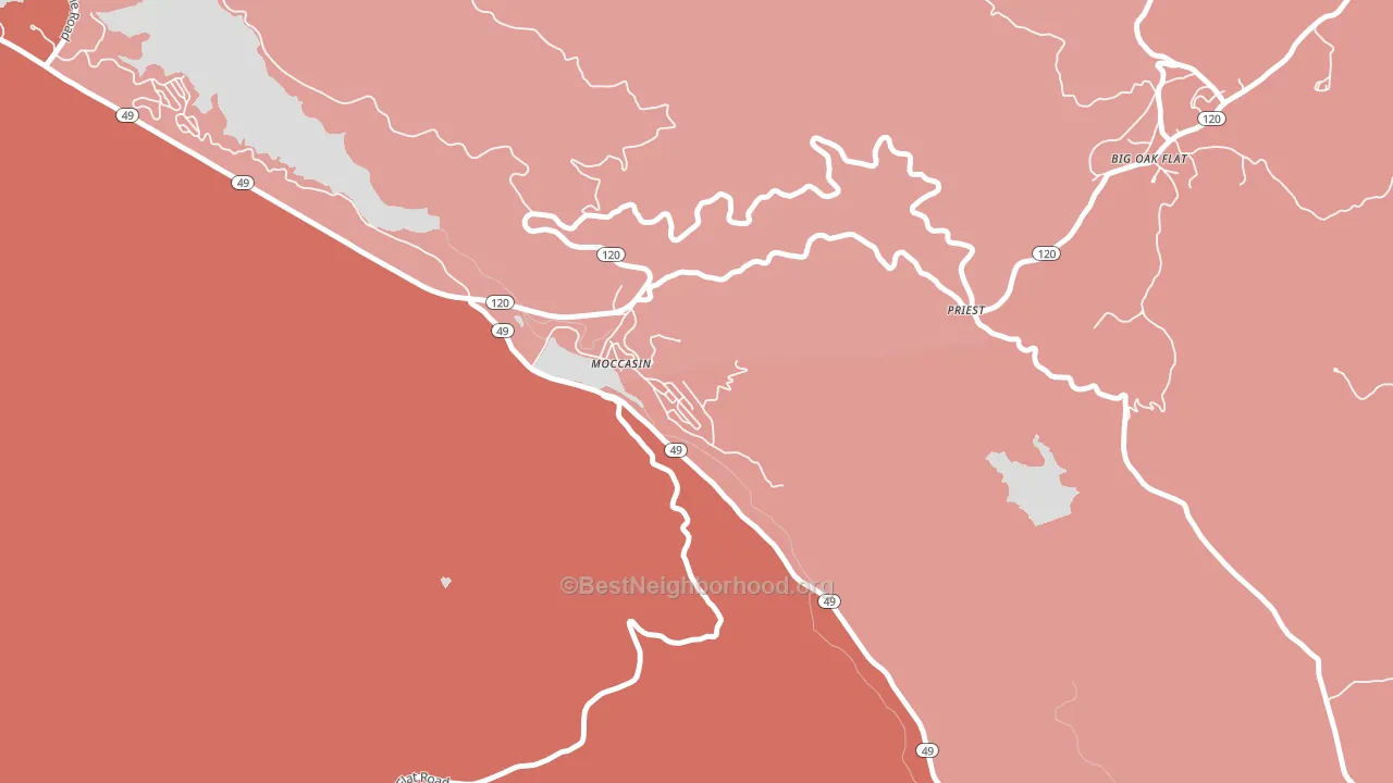95347, CA block-group political-lean map