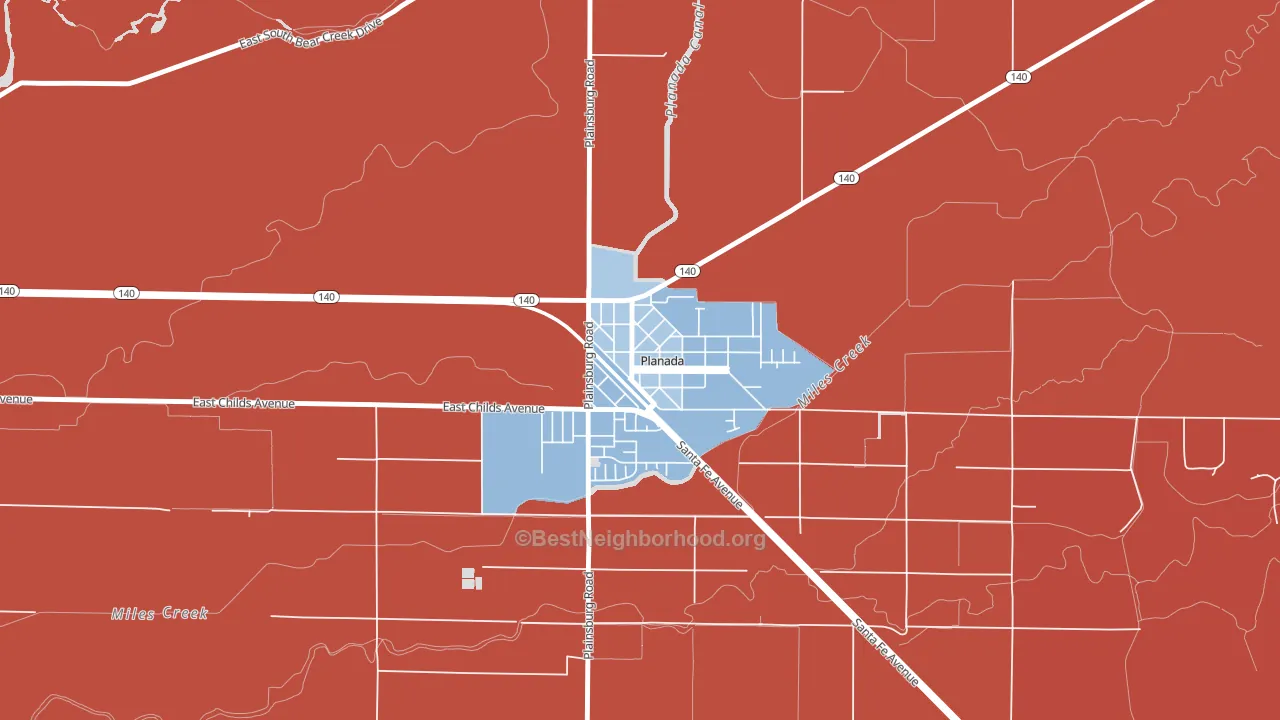 95365, CA block-group political-lean map