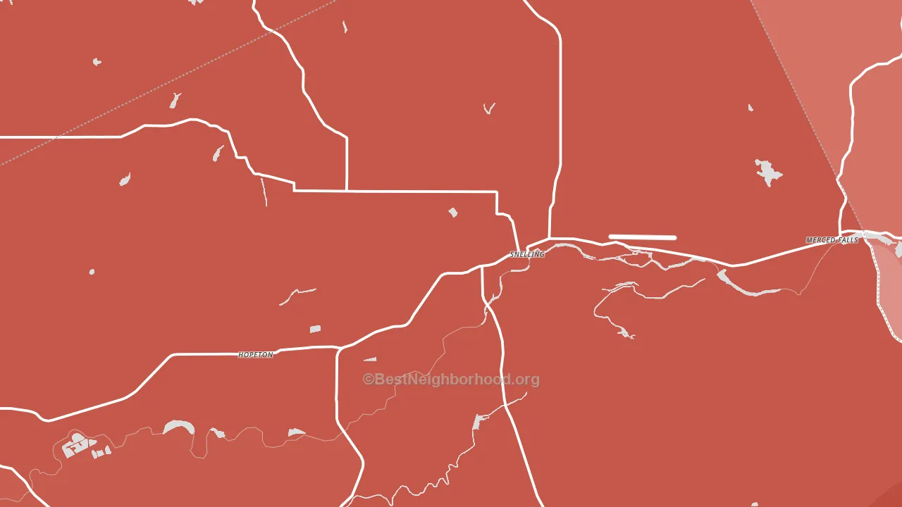 95369, CA block-group political-lean map