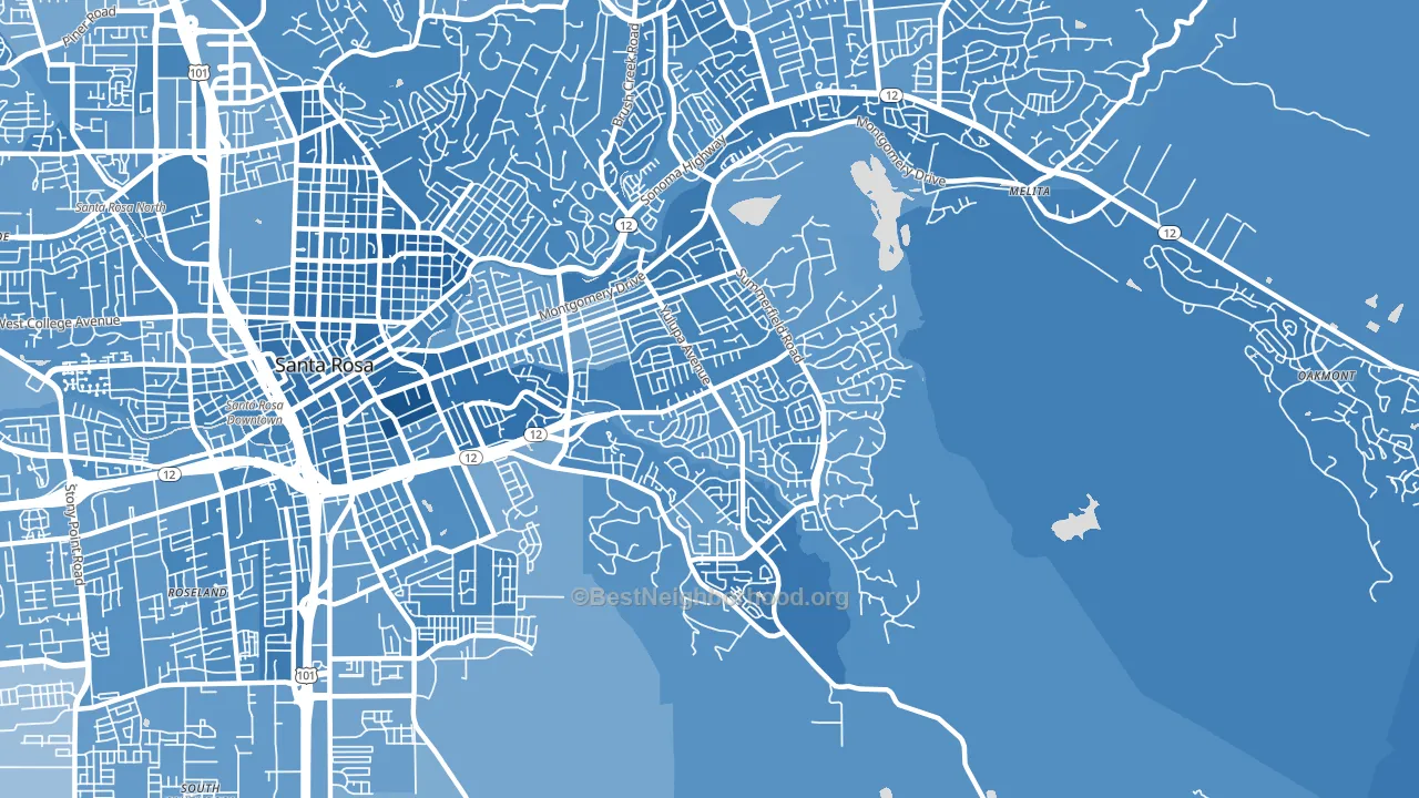 95405, CA block-group political-lean map