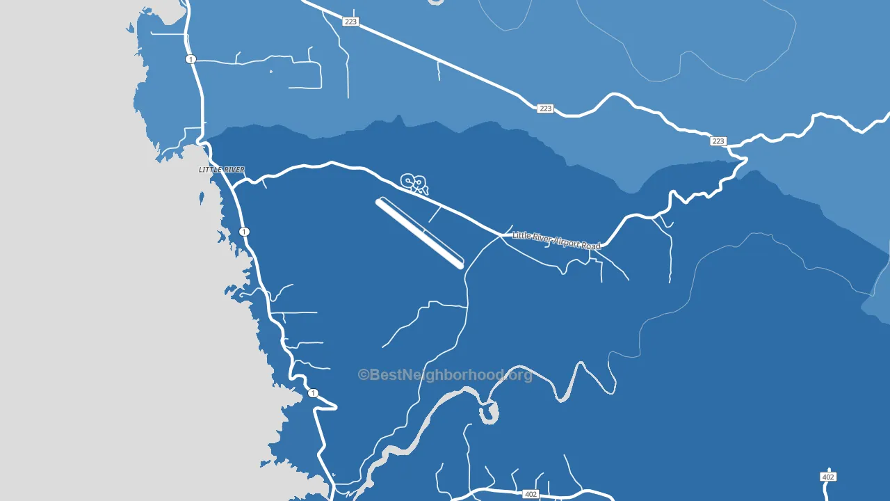 95456, CA block-group political-lean map