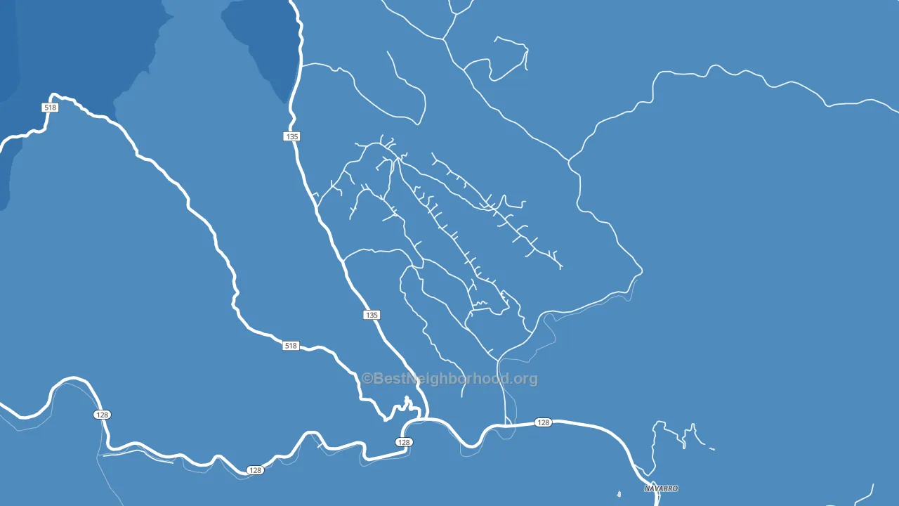 95463, CA block-group political-lean map
