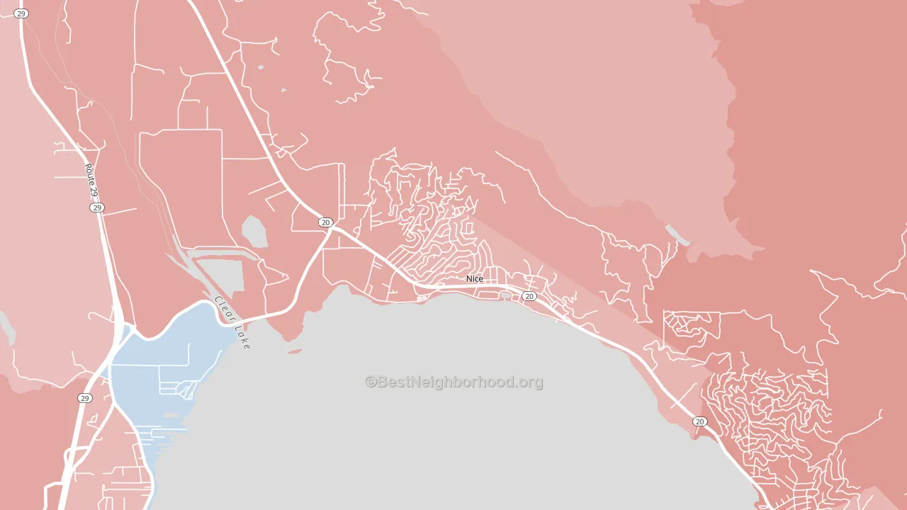 95464, CA block-group political-lean map
