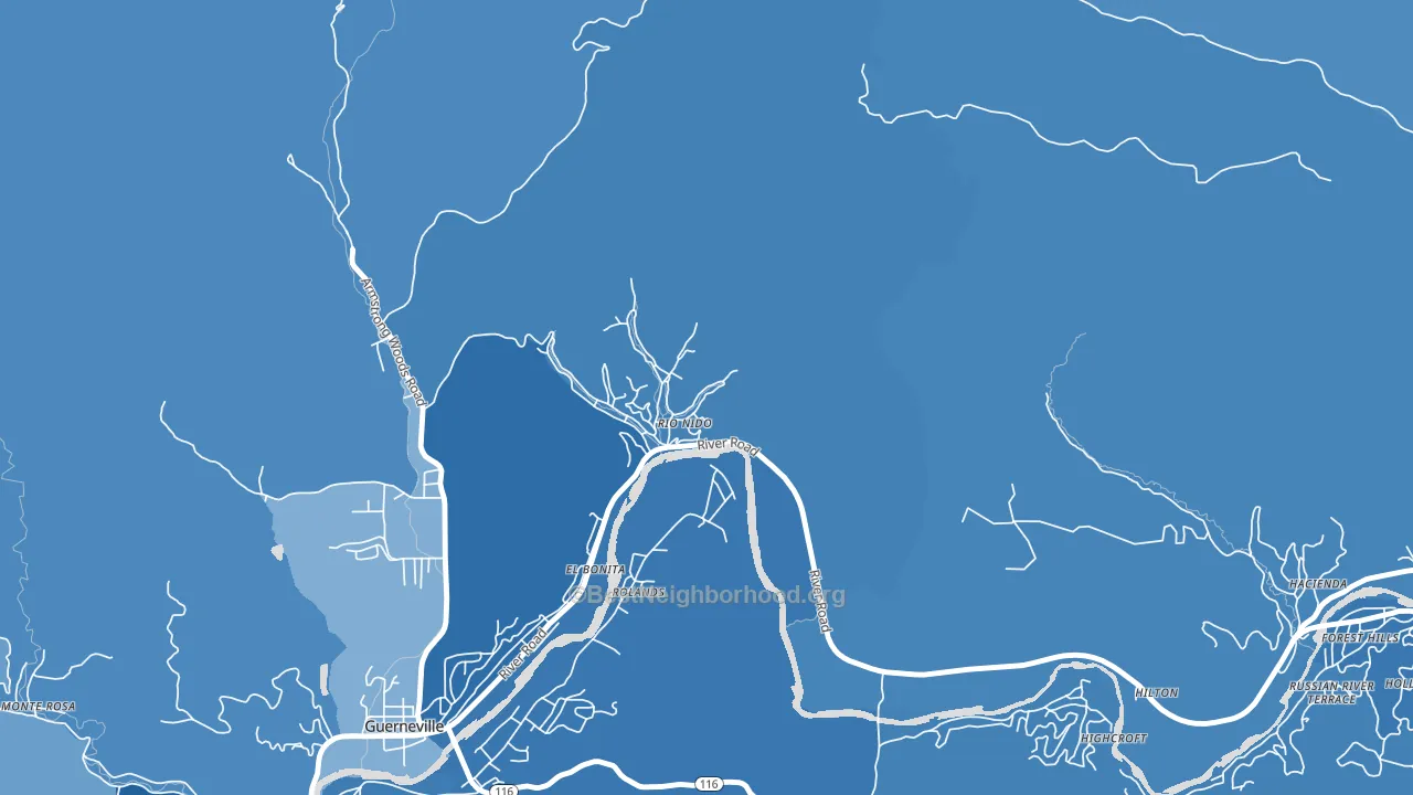 95471, CA block-group political-lean map
