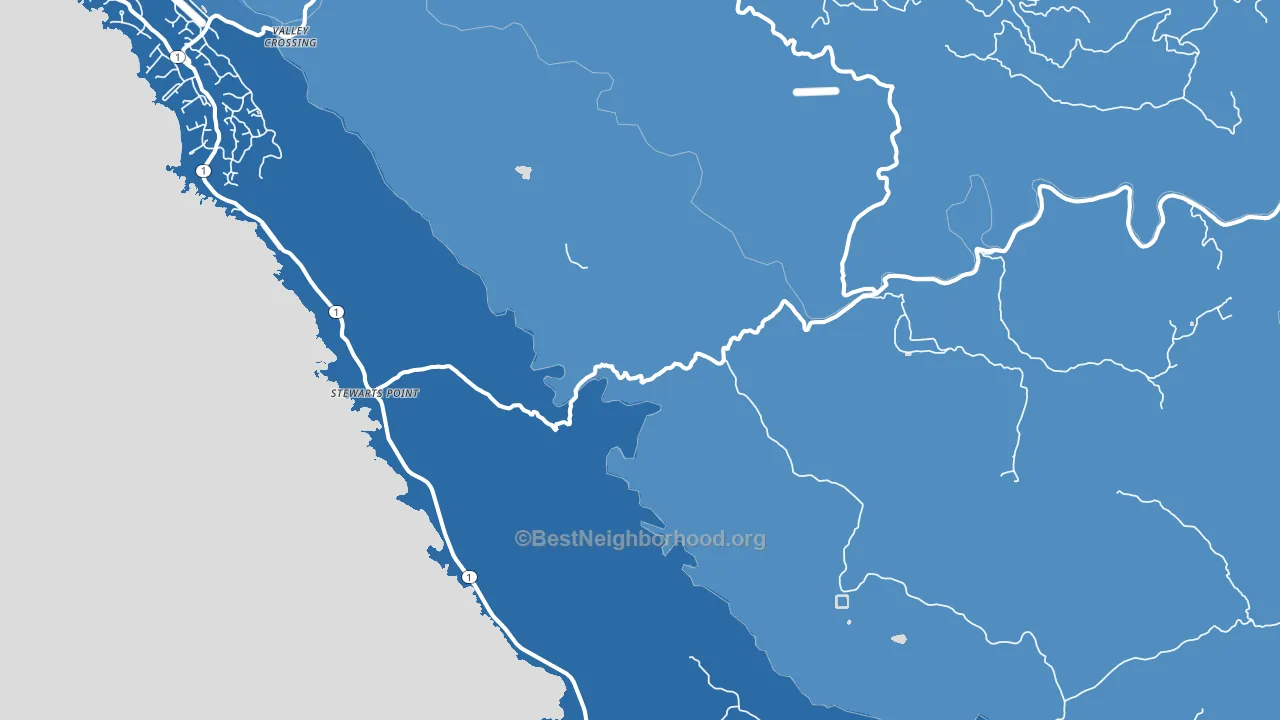 95480, CA block-group political-lean map