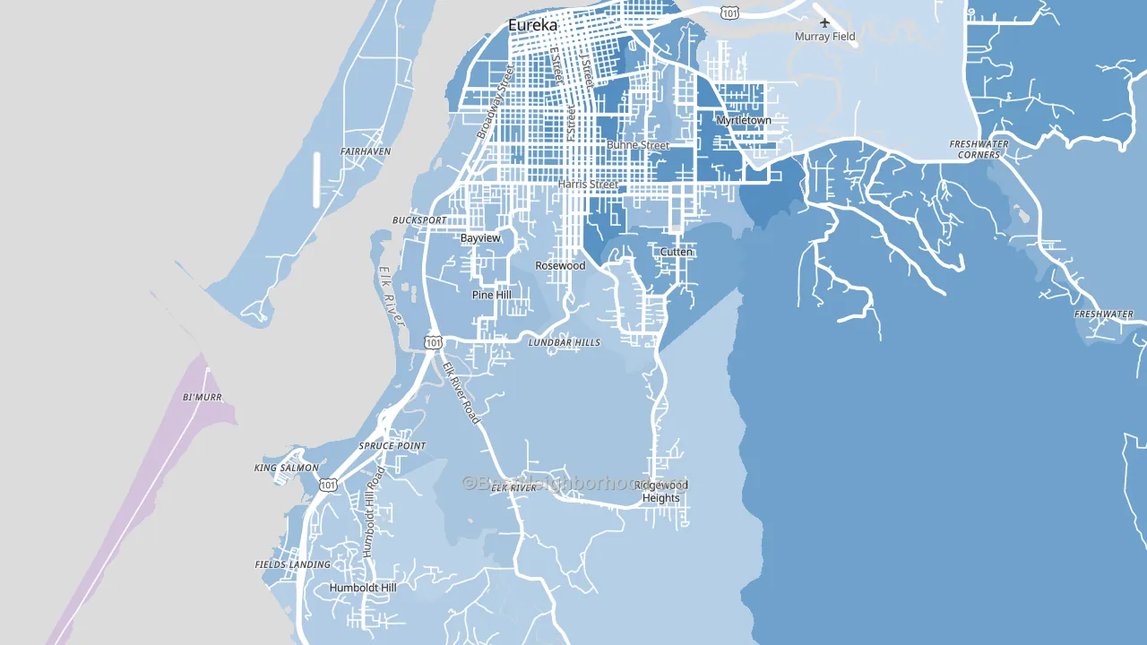 95503, CA block-group political-lean map