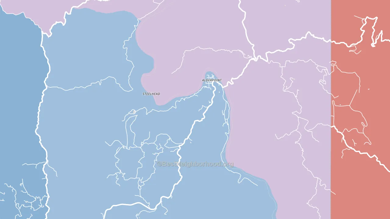 95511, CA block-group political-lean map