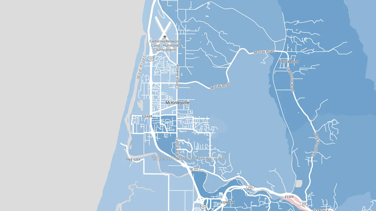 95519, CA block-group political-lean map