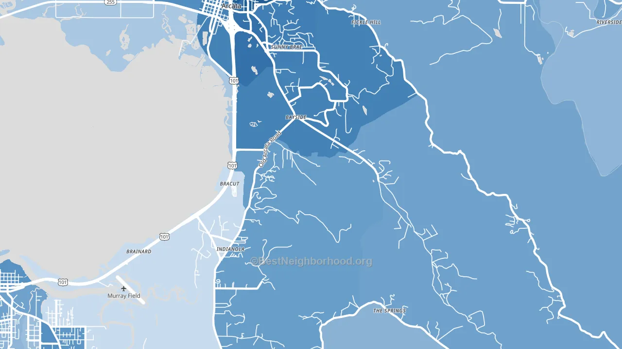 95524, CA block-group political-lean map