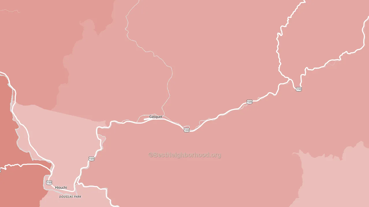 95543, CA block-group political-lean map