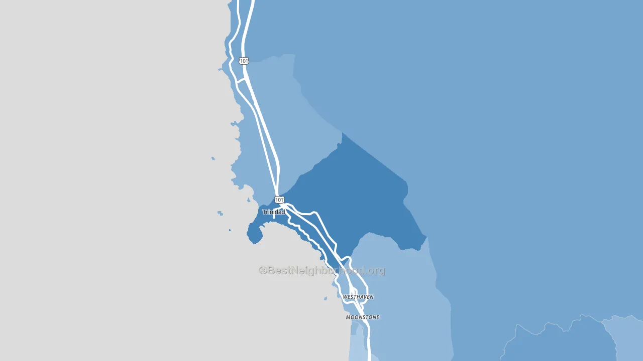 95570, CA block-group political-lean map