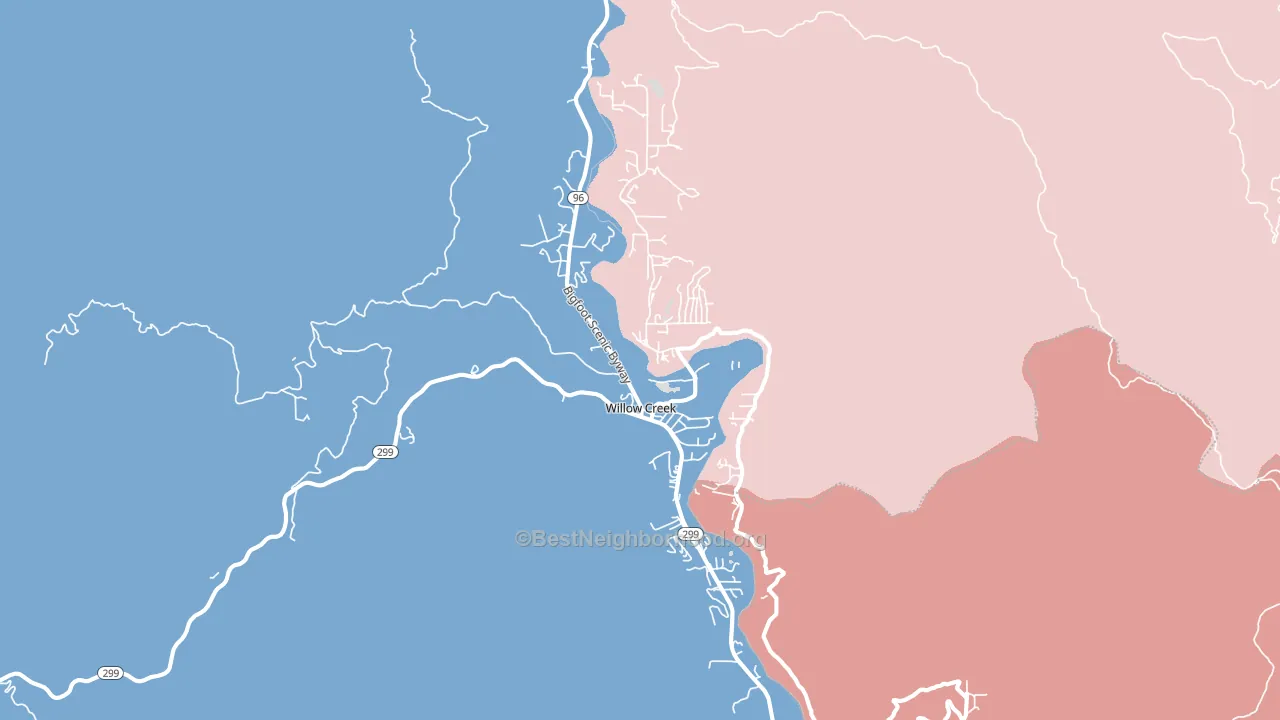 95573, CA block-group political-lean map