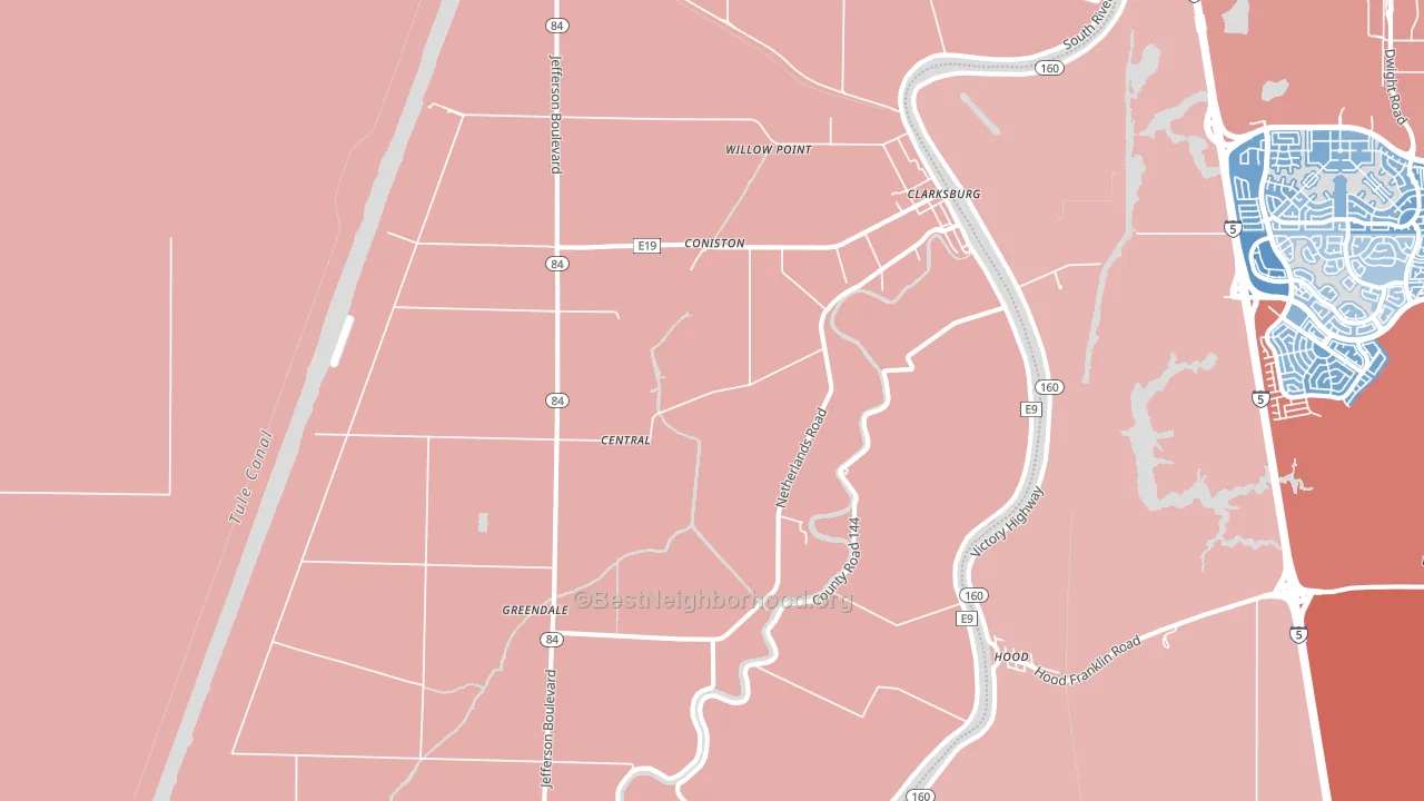 95612, CA block-group political-lean map