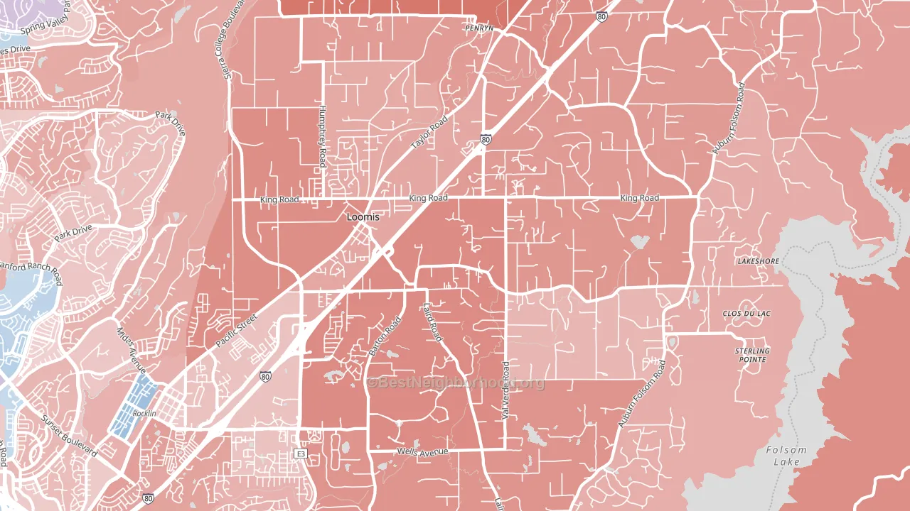 95650, CA block-group political-lean map