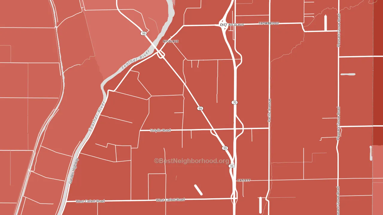 95659, CA block-group political-lean map