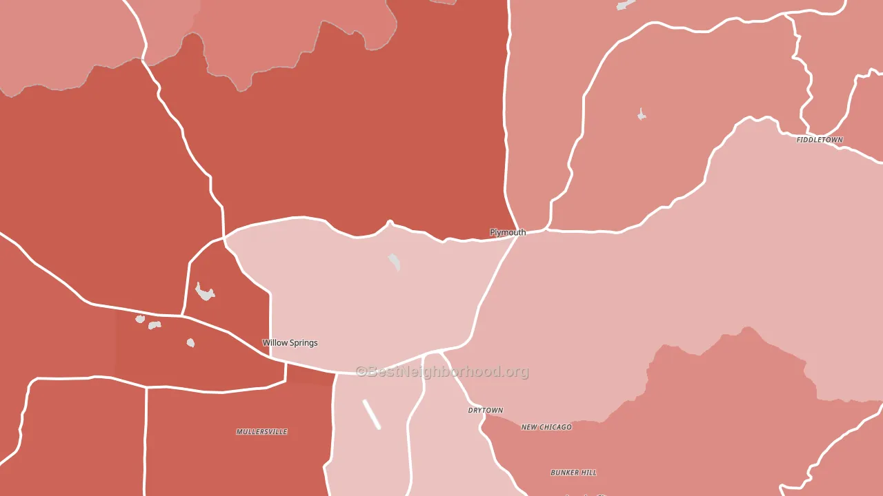 95669, CA block-group political-lean map
