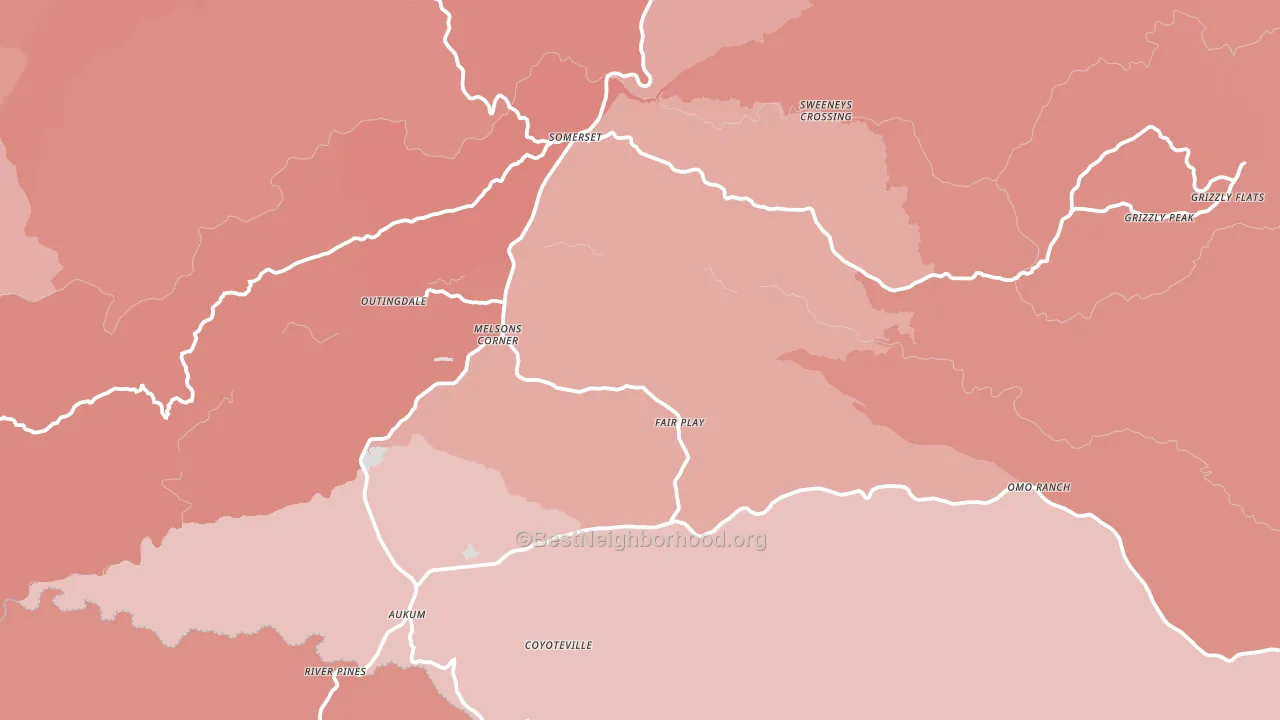 95684, CA block-group political-lean map