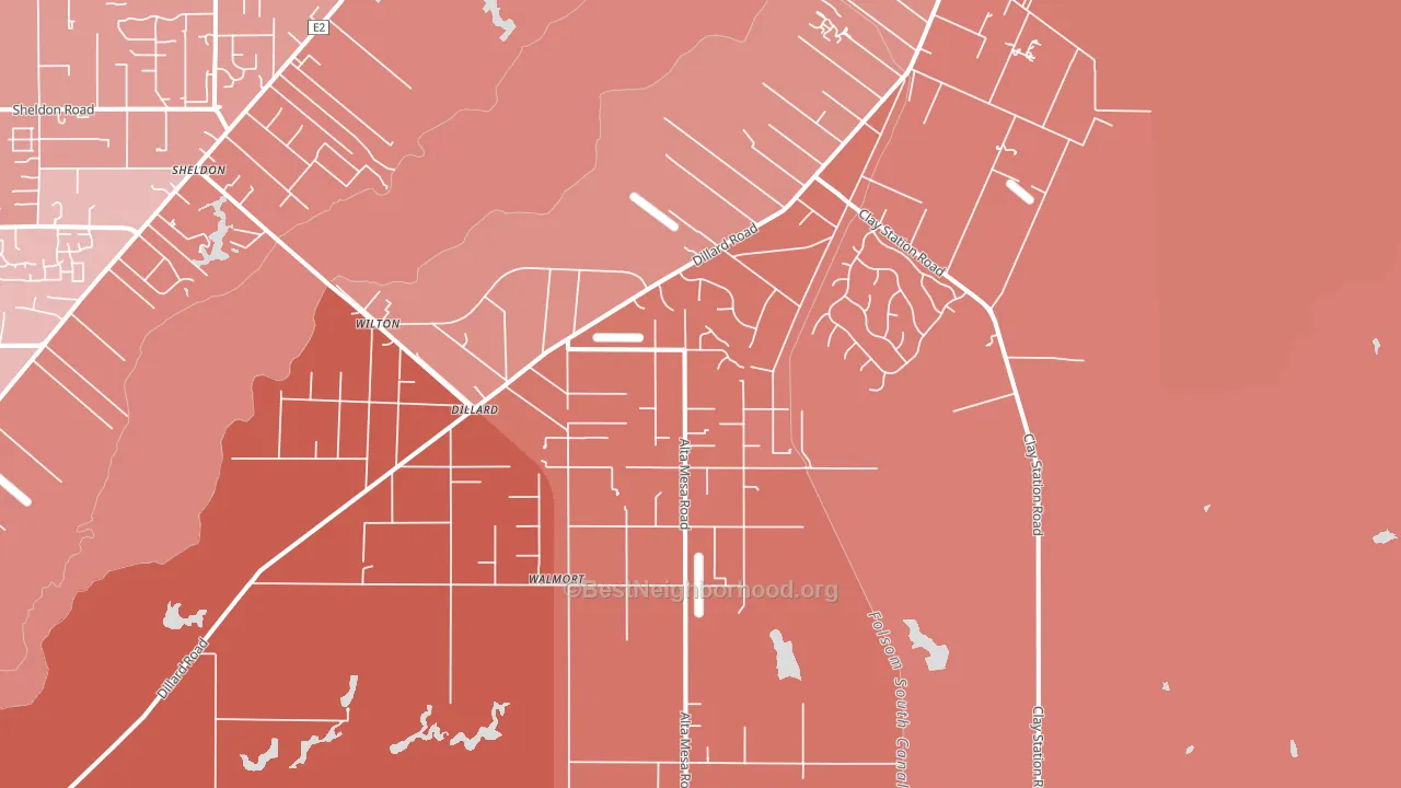 95693, CA block-group political-lean map