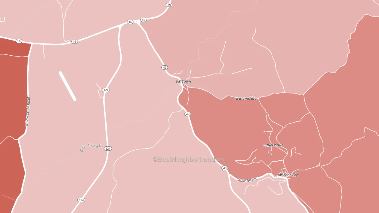 95699, CA block-group political-lean map