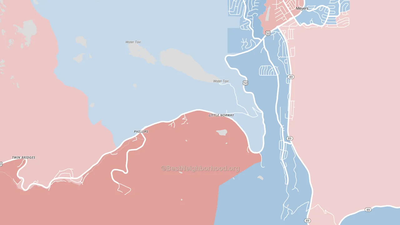 95721, CA block-group political-lean map