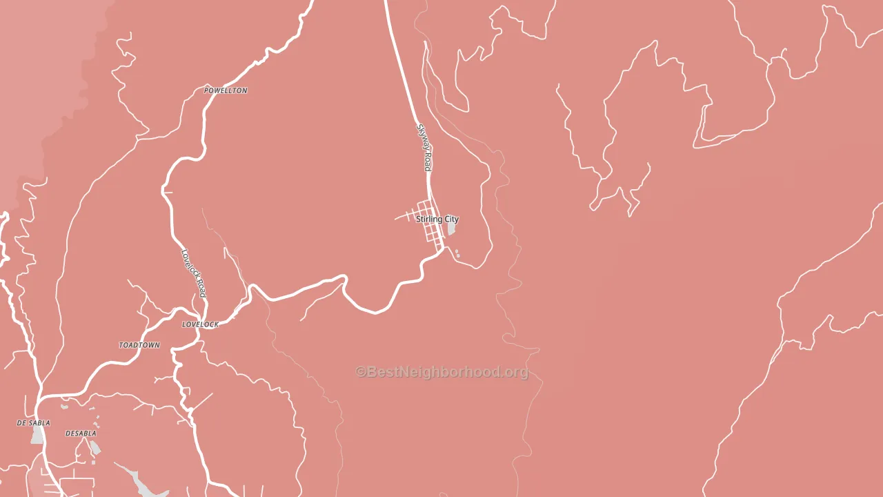 95978, CA block-group political-lean map