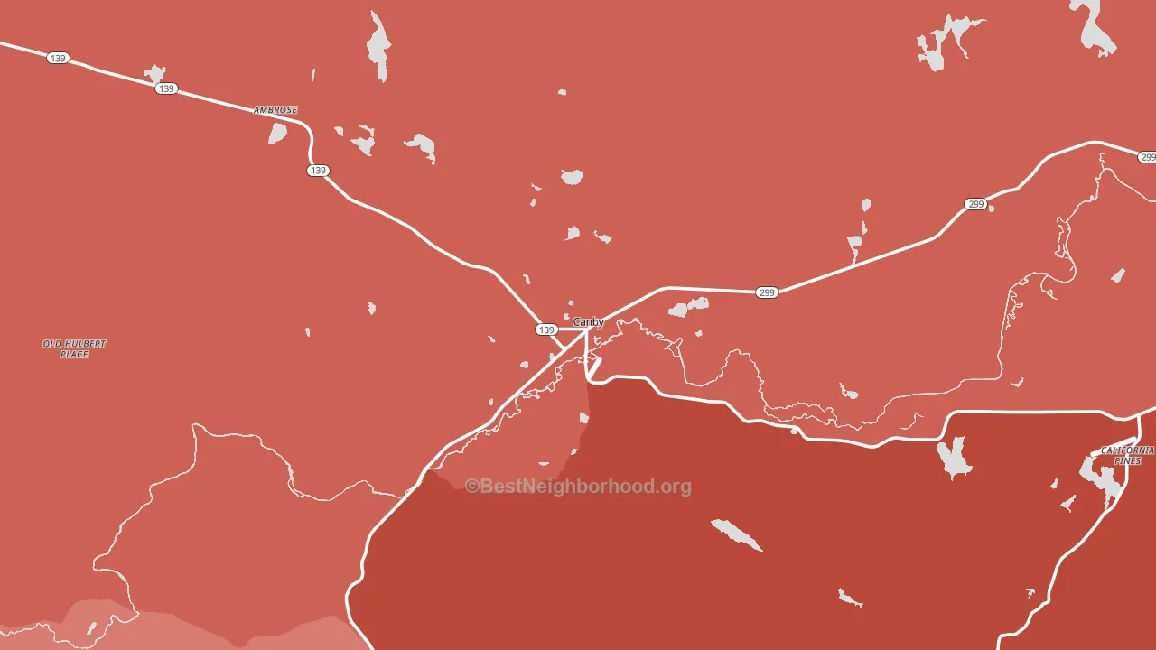 96015, CA block-group political-lean map