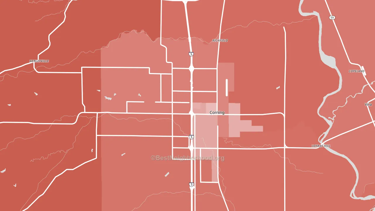 96021, CA block-group political-lean map
