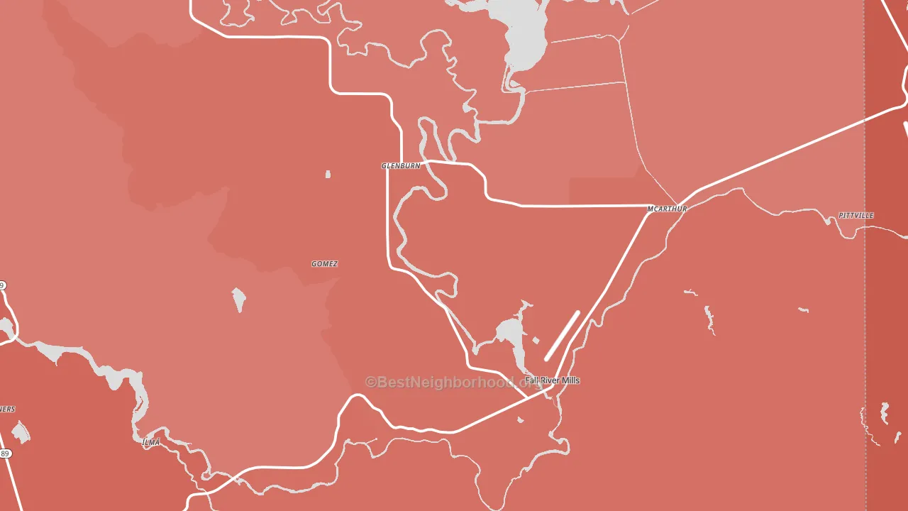 96028, CA block-group political-lean map