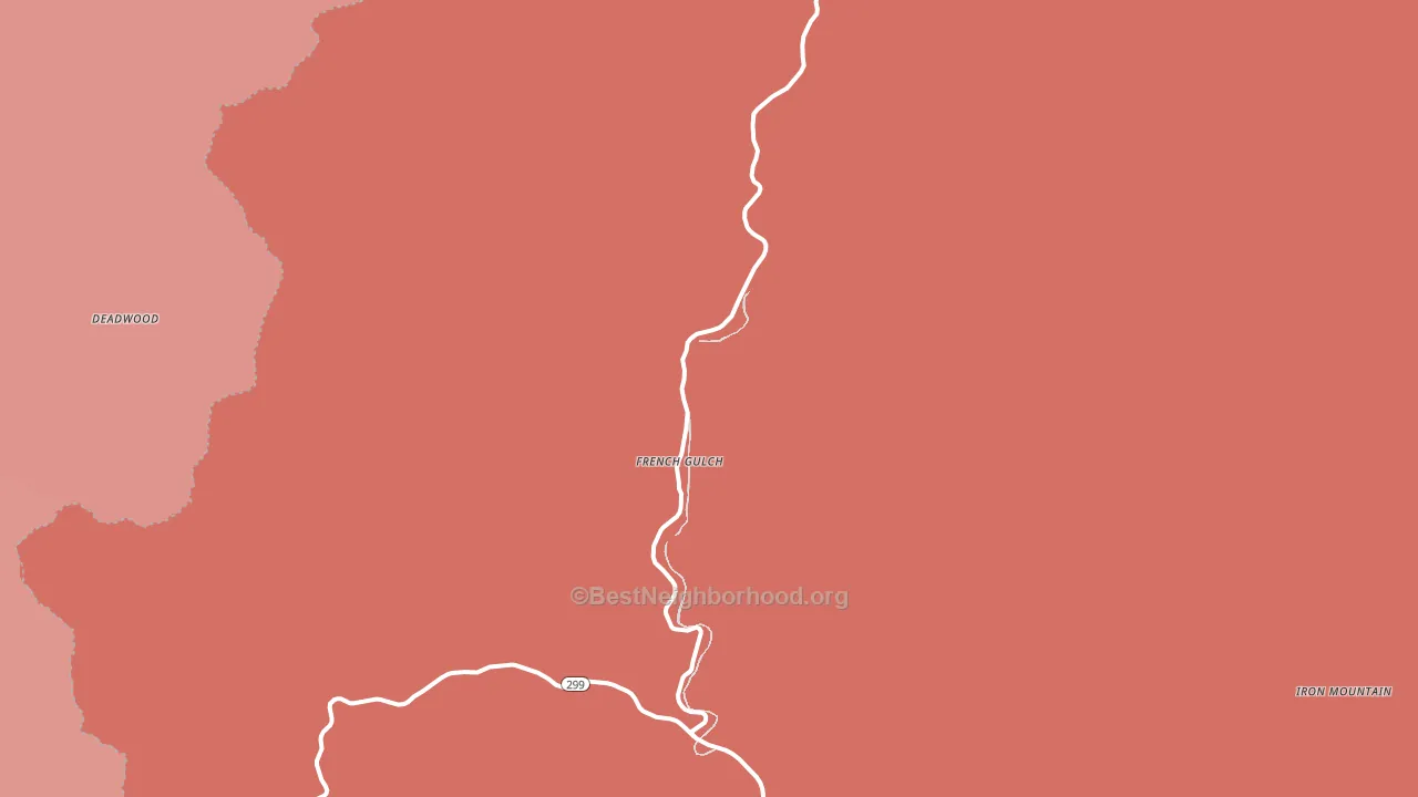96033, CA block-group political-lean map