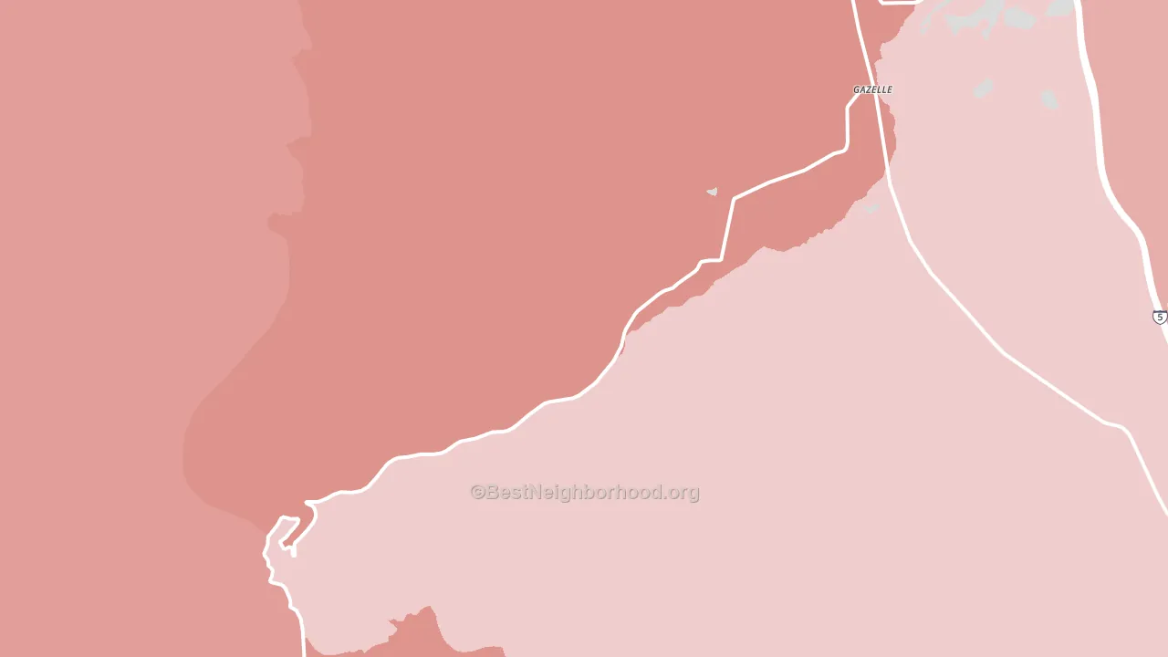 96034, CA block-group political-lean map