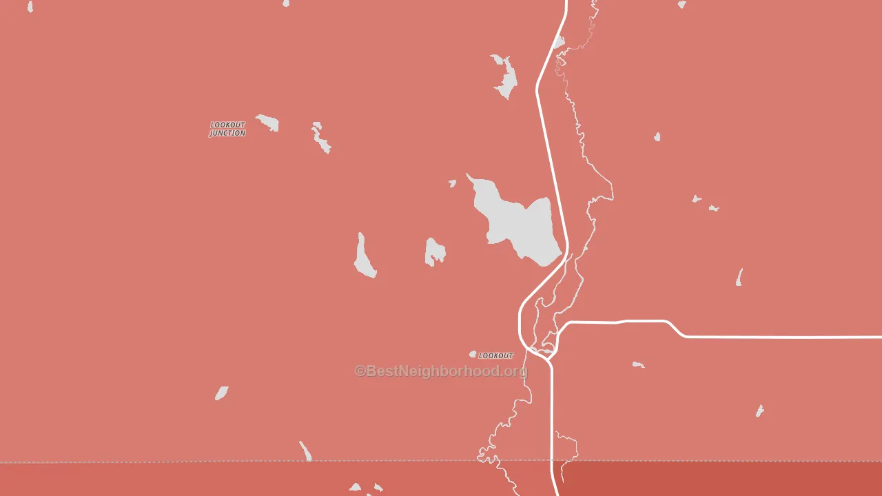 96054, CA block-group political-lean map