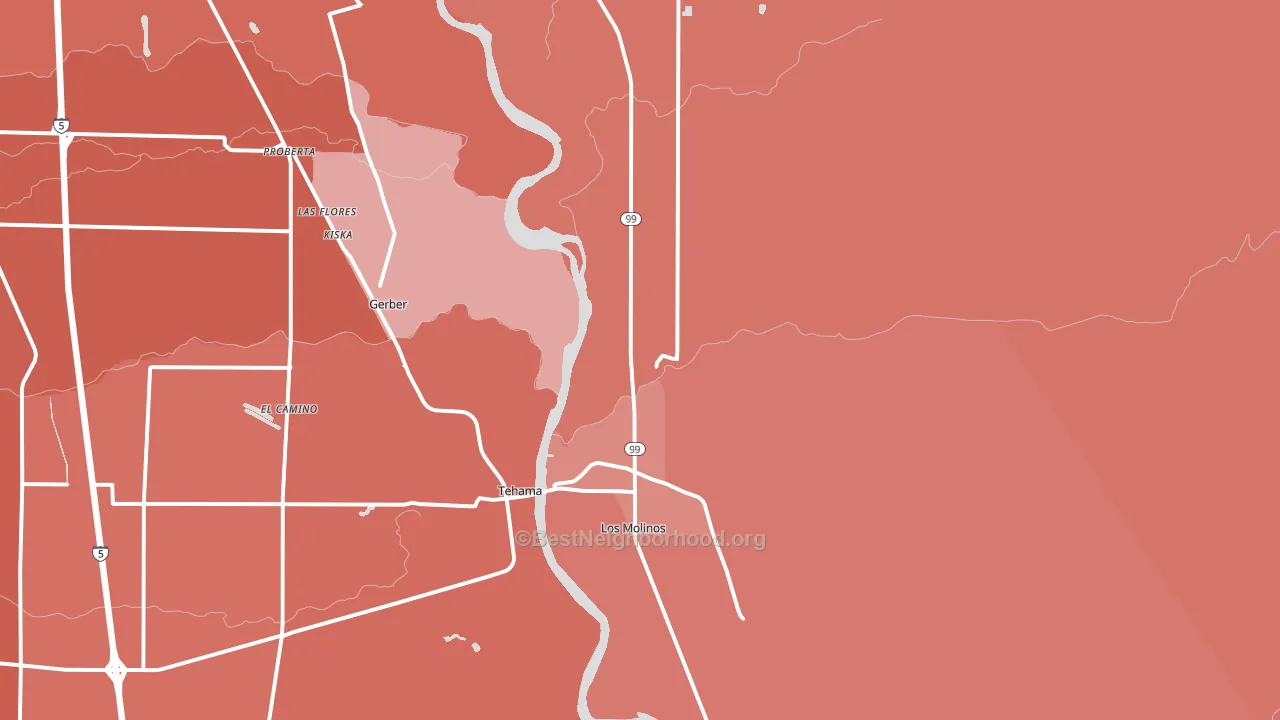 96055, CA block-group political-lean map