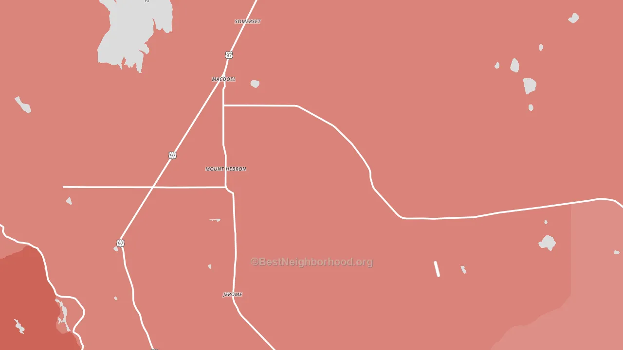 96058, CA block-group political-lean map