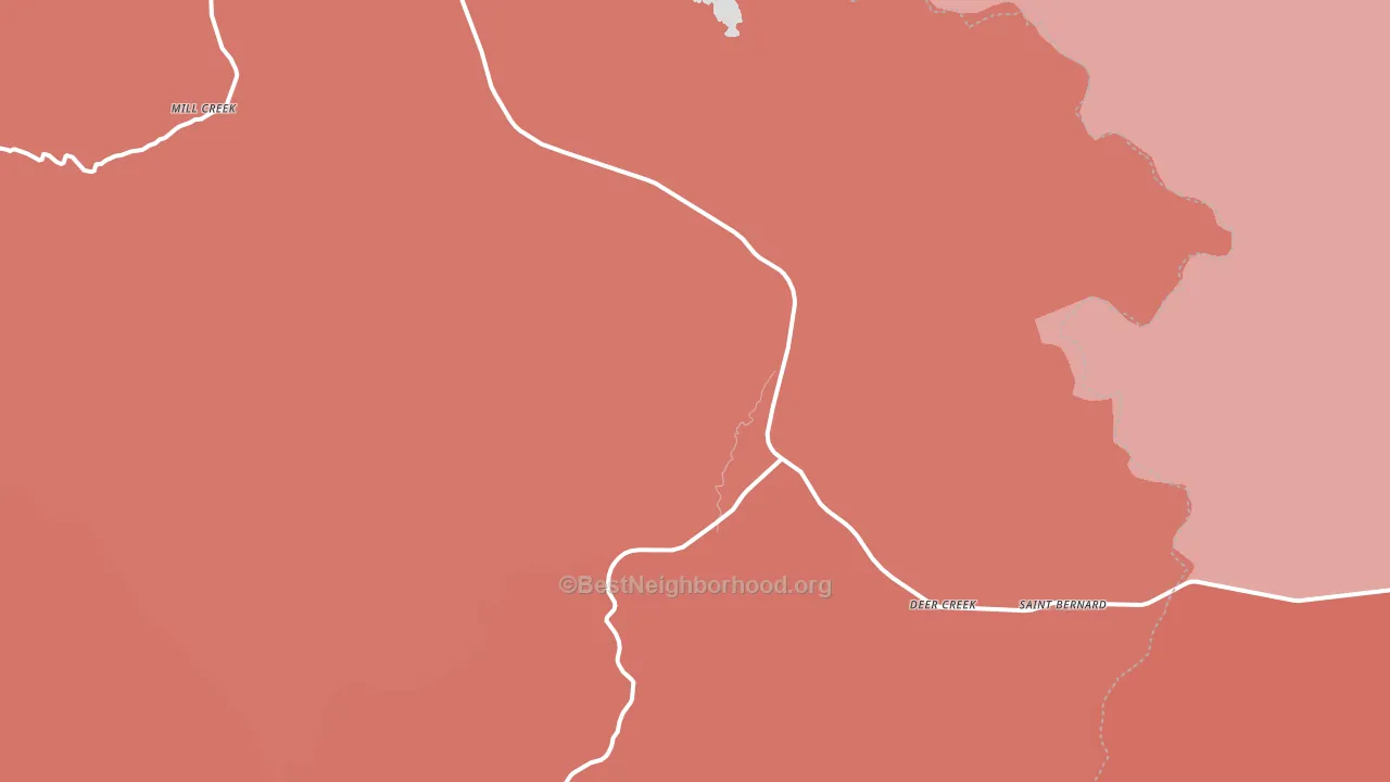 96061, CA block-group political-lean map