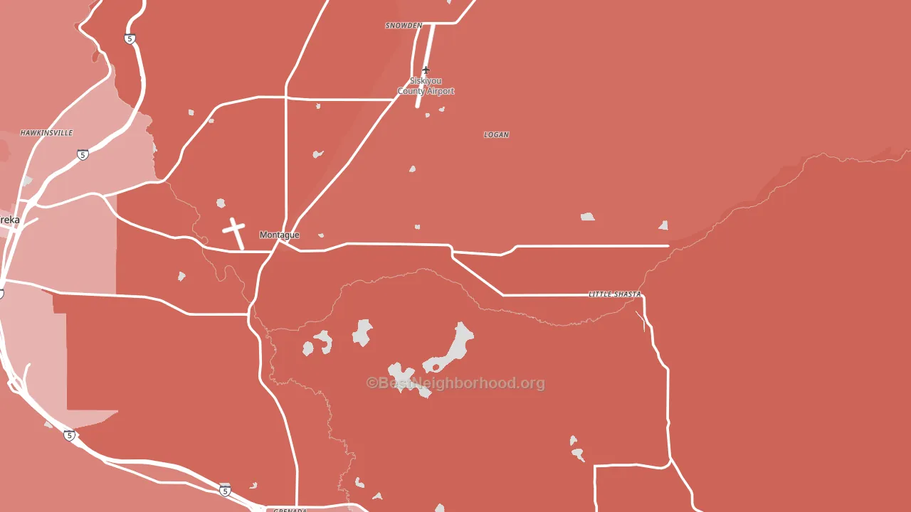 96064, CA block-group political-lean map