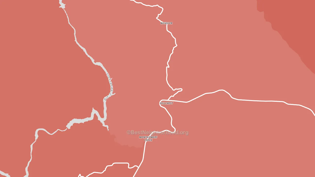 96065, CA block-group political-lean map