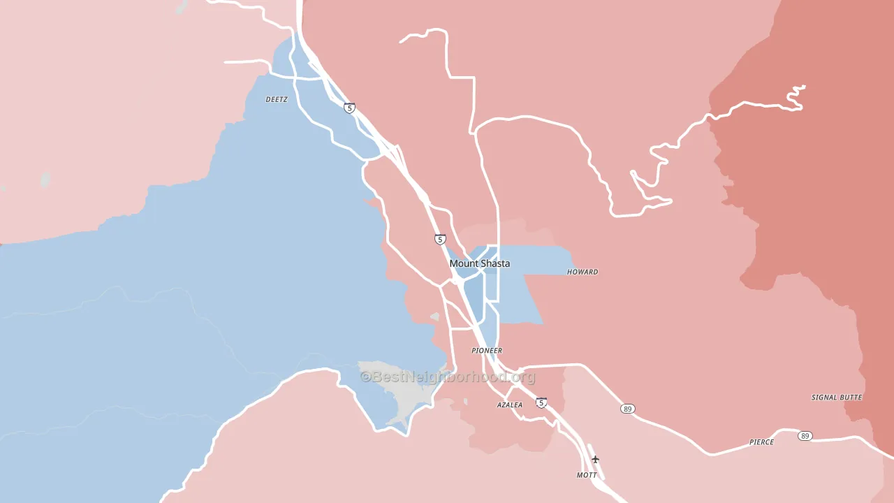 96067, CA block-group political-lean map