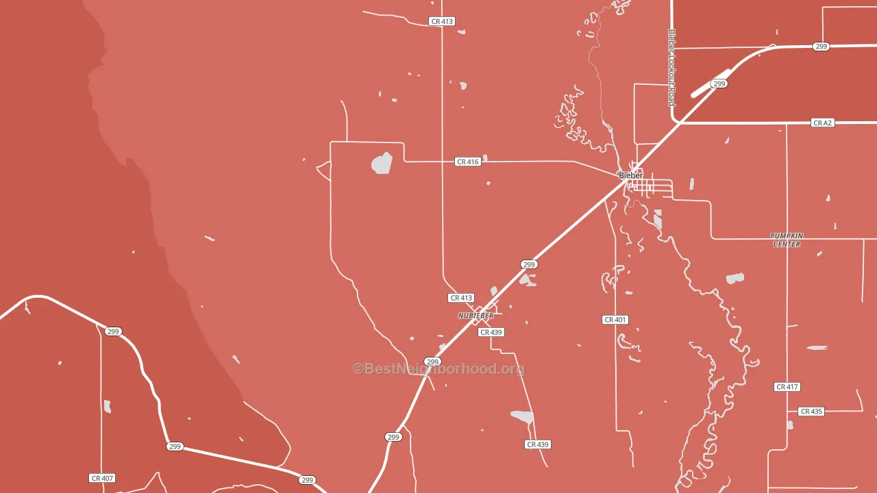 96068, CA block-group political-lean map