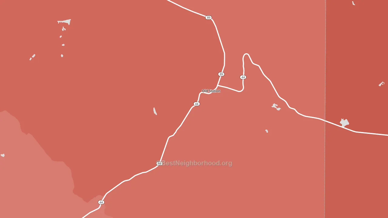96071, CA block-group political-lean map