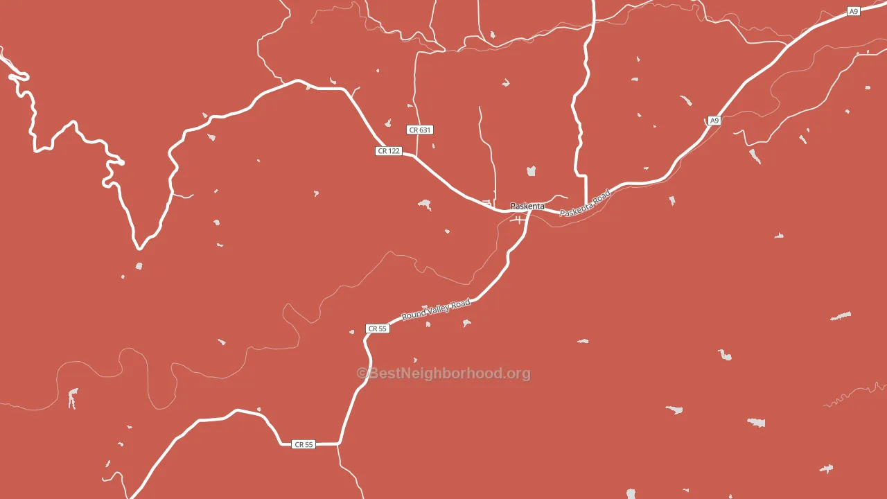 96074, CA block-group political-lean map