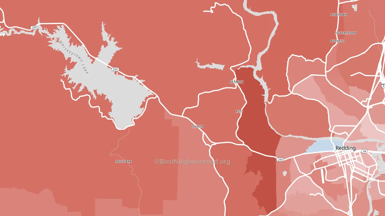 96087, CA block-group political-lean map