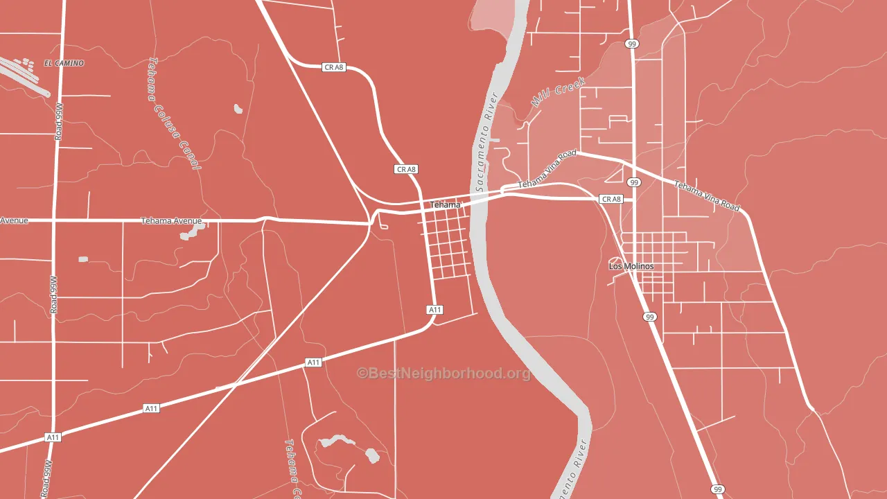 96090, CA block-group political-lean map